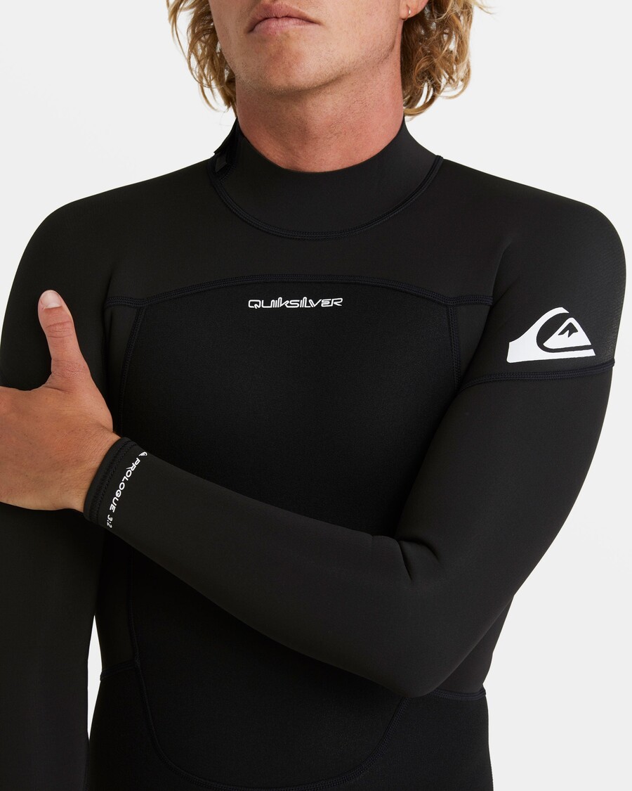Quik Silver 3/2mm Prologue Back Zip Wetsuit - Black